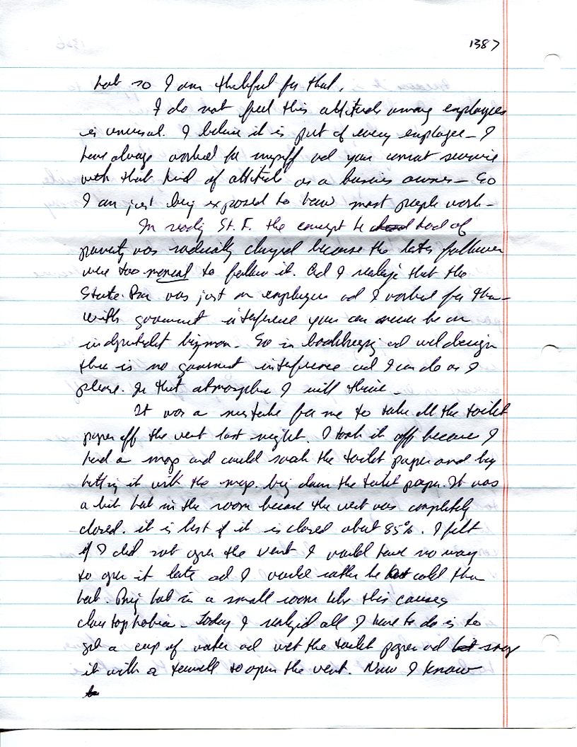 Dr John WorldPeace 2008 Prison Journal